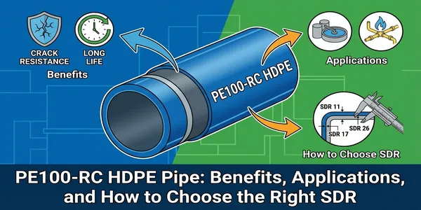 Tube PE100-RC en HDPE : avantages, applications et choix du bon SDR