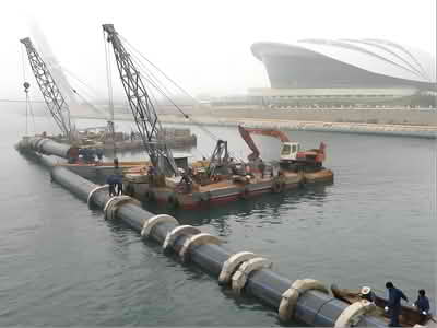  HDPE Pipes and Fittings For Marine is used in sea wind power