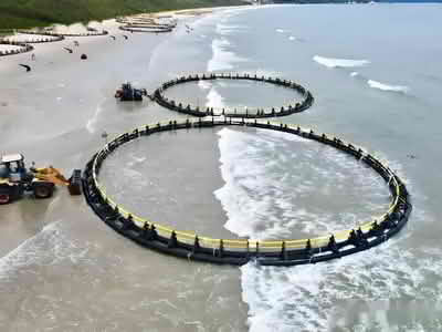  HDPE Pipes and Fittings For Marine is used in Marine aquaculture