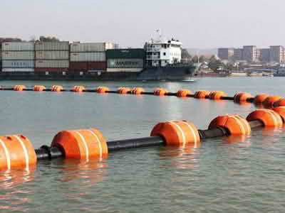  HDPE dredging pipe is used in port and channel dredging 