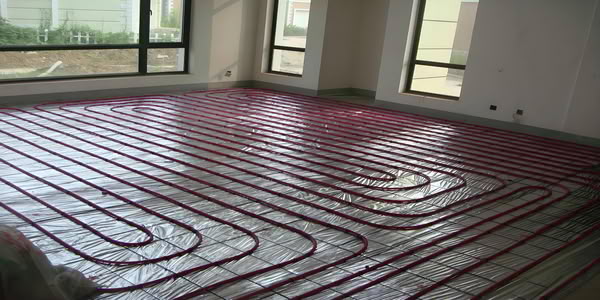 PPR socket fusion fittings are used in the underfloor heating system. 