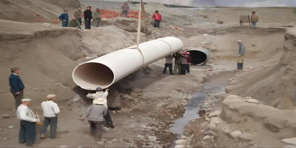 Polyvinyl chloride (PVC-M) water supply pipes are used in commercial buildings and public buildings.